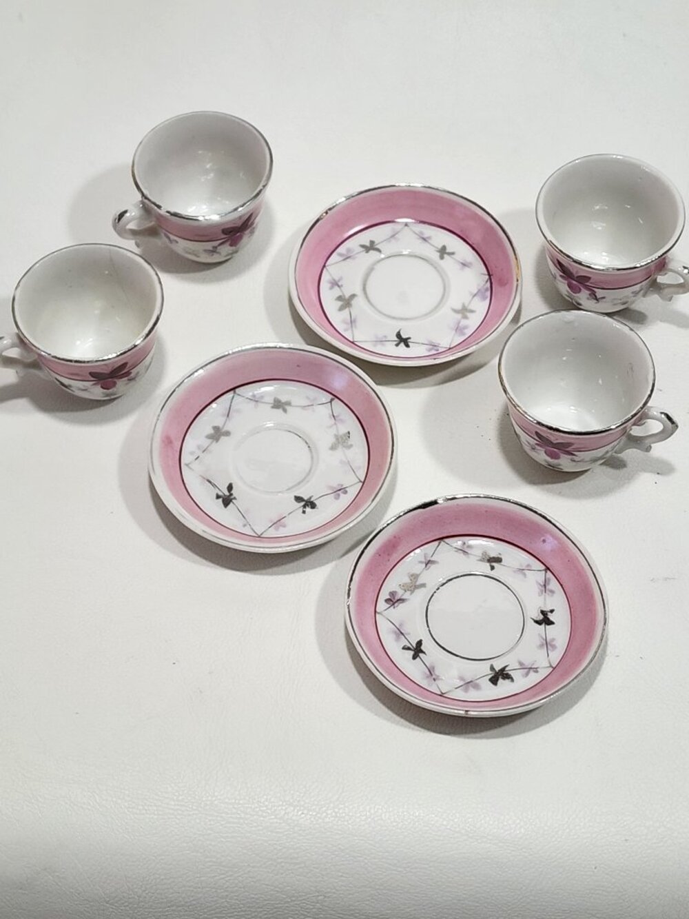 ANTIQUE 19th Century China Childs French Dejeuner Style Lunch Tea Set c1890 RARE - Picture 4 of 15